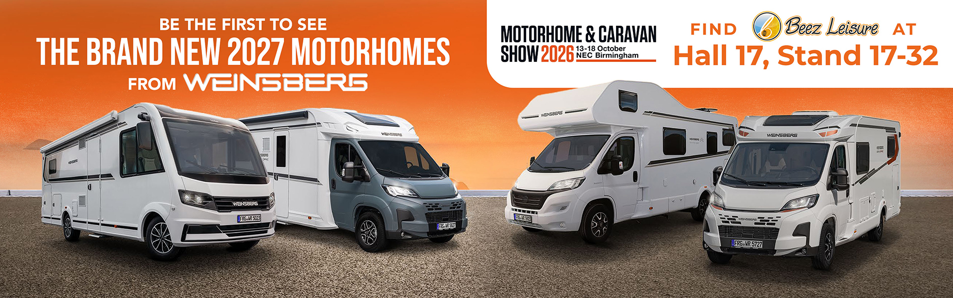 Beez Leisure, Weinsberg motorhomes 2027